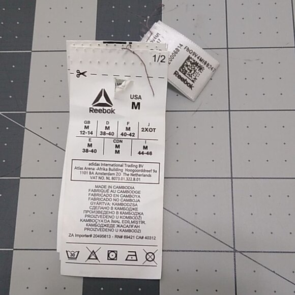 REEBOK Training Supply Parka Jacket Windbreaker Almost Grey Size Medium - Picture 13 of 16